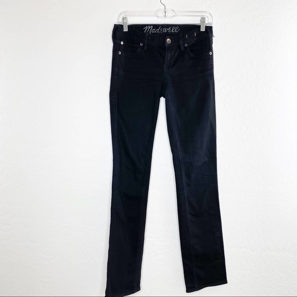 Madewell Rail Straight Skinny Jeans in Black 26 x 32 - Picture 5 of 7